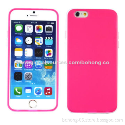 Dual color PC + TPU 2-in-1 case for iPhone 6